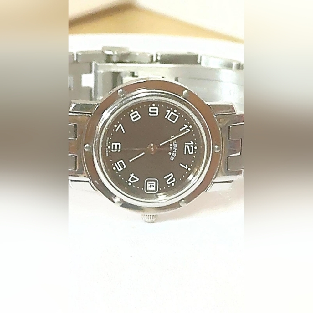 Hermes Quartz Ladies Clipper C.L4.201 Watch Date - Picture 6 of 16